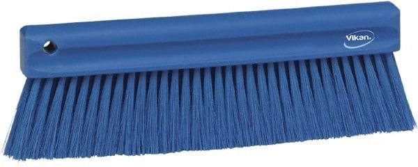 Vikan - Polyester Counter Brush - 2" Bristle Length, 11" Long x 1-1/4" Wide Head, Blue - Benchmark Tooling