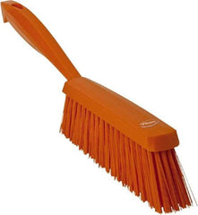 Vikan - 14" OAL, Polyester Staple Set Bench Brush - 2" Bristle Length, 6-3/8" Long Head, Orange - Benchmark Tooling