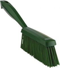 Vikan - 14" OAL, Polyester Staple Set Bench Brush - 2" Bristle Length, 6-3/8" Long Head, Green - Benchmark Tooling