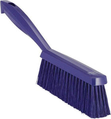 Vikan - 14" OAL, Polyester Staple Set Bench Brush - 2" Bristle Length, 6-3/8" Long Head, Purple - Benchmark Tooling