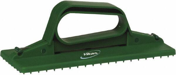 Vikan - 9" Long x 3-3/4" Wide Scouring Pad Holder - Green - Benchmark Tooling
