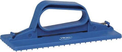 Vikan - 9" Long x 3-3/4" Wide Scouring Pad Holder - Blue - Benchmark Tooling