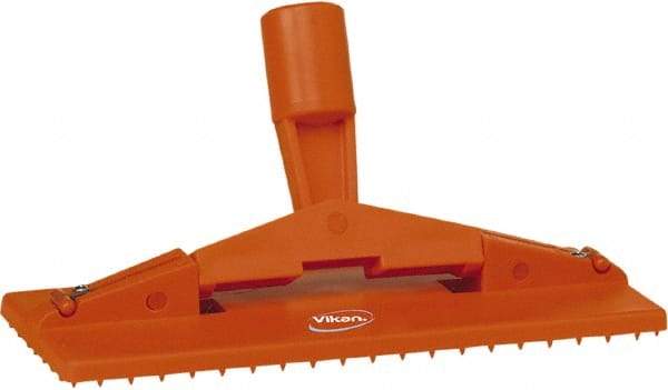 Vikan - 9" Long x 3-3/4" Wide Scouring Pad Holder - Orange - Benchmark Tooling