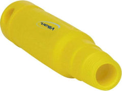 Vikan - 6-1/2 x 1-5/32" Polypropylene Squeegee Handle - European Threaded Connection, Yellow - Benchmark Tooling