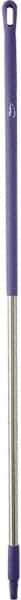 Vikan - 59 x 1-1/4" Aluminum Squeegee Handle - European Threaded Connection, Purple - Benchmark Tooling