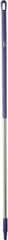 Vikan - 59 x 1-1/4" Aluminum Squeegee Handle - European Threaded Connection, Purple - Benchmark Tooling