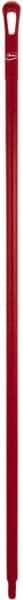 Vikan - 59 x 1-1/4" Polypropylene Squeegee Handle - European Threaded Connection, Red - Benchmark Tooling