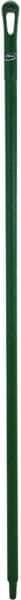 Vikan - 59 x 1-1/4" Polypropylene Squeegee Handle - European Threaded Connection, Green - Benchmark Tooling