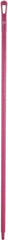 Vikan - 59 x 1-1/4" Polypropylene Squeegee Handle - European Threaded Connection, Pink - Benchmark Tooling