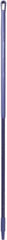 Vikan - 59 x 1-1/4" Fiberglass Squeegee Handle - European Threaded Connection, Purple - Benchmark Tooling