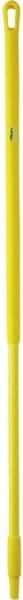 Vikan - 51 x 1-1/4" Fiberglass Squeegee Handle - European Threaded Connection, Yellow - Benchmark Tooling