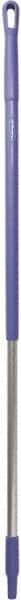 Vikan - 51 x 1-1/4" Aluminum Squeegee Handle - European Threaded Connection, Purple - Benchmark Tooling