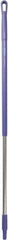 Vikan - 51 x 1-1/4" Aluminum Squeegee Handle - European Threaded Connection, Purple - Benchmark Tooling