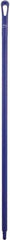 Vikan - 51 x 1-1/4" Polypropylene Squeegee Handle - European Threaded Connection, Purple - Benchmark Tooling