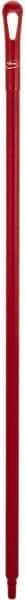 Vikan - 51 x 1-1/4" Polypropylene Squeegee Handle - European Threaded Connection, Red - Benchmark Tooling