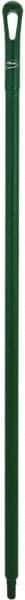 Vikan - 51 x 1-1/4" Polypropylene Squeegee Handle - European Threaded Connection, Green - Benchmark Tooling