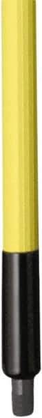 Remco - 187 x 1-1/4" Fiberglass Squeegee Handle - European Threaded Connection, Yellow, Telescoping - Benchmark Tooling