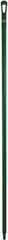 Vikan - 67 x 1-19/64" Polypropylene Squeegee Handle - European Threaded Connection, Green - Benchmark Tooling