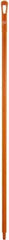 Vikan - 59 x 1-1/4" Polypropylene Squeegee Handle - European Threaded Connection, Orange - Benchmark Tooling