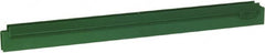 Vikan - 20" Rubber Blade Squeegee Refill - Double Edge, Green, Plastic Holder - Benchmark Tooling