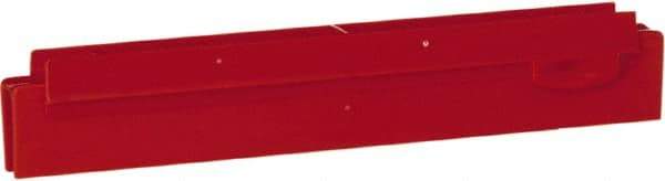 Vikan - 10" Rubber Blade Squeegee Refill - Double Edge, Red, Plastic Holder - Benchmark Tooling