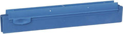 Vikan - 10" Rubber Blade Squeegee Refill - Double Edge, Blue, Plastic Holder - Benchmark Tooling