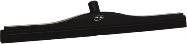 Vikan - 24" Foam Rubber Blade Bench Squeegee - Double Edge, Black, Plastic Holder - Benchmark Tooling