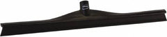 Vikan - 23.62" Rubber Blade Floor Squeegee - Single Edge, Black, Plastic Holder - Benchmark Tooling