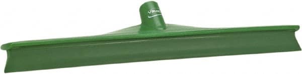 Vikan - 19.67" Rubber Blade Floor Squeegee - Single Edge, Green, Plastic Holder - Benchmark Tooling