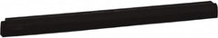 Vikan - 24" Foam Rubber Blade Squeegee Refill - Double Edge, Black, Plastic Holder - Benchmark Tooling