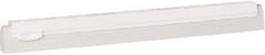 Vikan - 16" Foam Rubber Blade Squeegee Refill - Double Edge, White, Plastic Holder - Benchmark Tooling