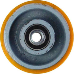 Caster Connection - 6 Inch Diameter x 2 Inch Wide, Polyurethane on Iron Caster Wheel - 1,200 Lb. Capacity, 2.2 Inch Hub Length, 1/2 Inch Axle Diameter, Sealed Precision Ball Bearing - Benchmark Tooling