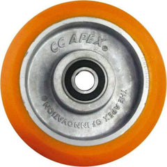 Caster Connection - 6 Inch Diameter x 2 Inch Wide, Polyurethane on Aluminum Caster Wheel - 1,000 Lb. Capacity, 2.2 Inch Hub Length, 1/2 Inch Axle Diameter, Sealed Precision Ball Bearing - Benchmark Tooling