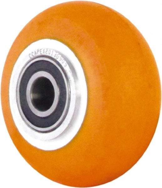 Caster Connection - 4 Inch Diameter x 2 Inch Wide, Polyurethane on Aluminum Caster Wheel - 650 Lb. Capacity, 2.2 Inch Hub Length, 1/2 Inch Axle Diameter, Sealed Precision Ball Bearing - Benchmark Tooling