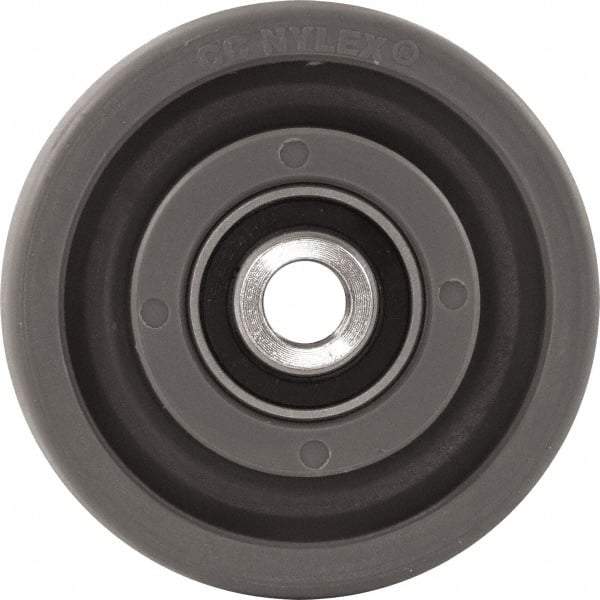 Caster Connection - 4 Inch Diameter x 2 Inch Wide, High Grade Nylon Caster Wheel - 1,000 Lb. Capacity, 2.2 Inch Hub Length, 1/2 Inch Axle Diameter, Sealed Precision Ball Bearing - Benchmark Tooling