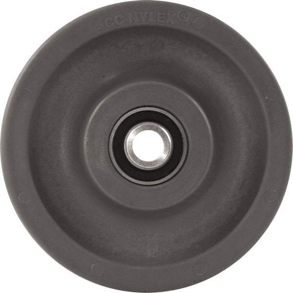 Caster Connection - 6 Inch Diameter x 2 Inch Wide, High Grade Nylon Caster Wheel - 1,500 Lb. Capacity, 2.2 Inch Hub Length, 1/2 Inch Axle Diameter, Sealed Precision Ball Bearing - Benchmark Tooling