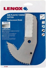 Lenox - Cutter Replacement Blade - Use with Lenox: 12124R2, Cuts PVC, CPVC, Pex, Polyethylene and Rubber Hose - Benchmark Tooling