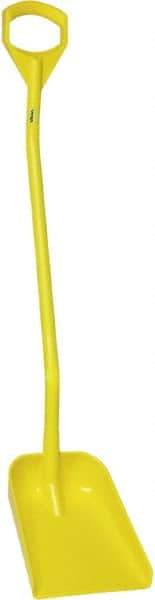 Vikan - 13-1/4" High Square Plastic Shovel - 39-7/8" Long D-Grip Handle - Benchmark Tooling