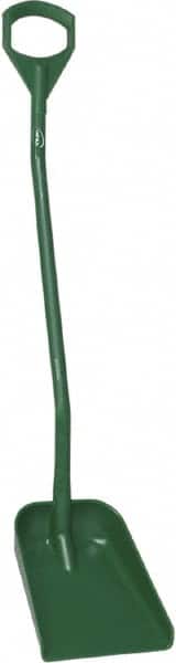 Vikan - 13-1/4" High Square Plastic Shovel - 39-7/8" Long D-Grip Handle - Benchmark Tooling