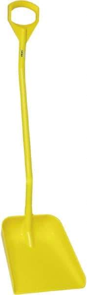 Vikan - 14-3/4" High Square Plastic Shovel - 39" Long D-Grip Handle - Benchmark Tooling