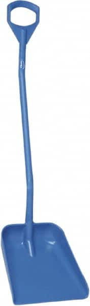 Vikan - 14-3/4" High Square Plastic Shovel - 39" Long D-Grip Handle - Benchmark Tooling