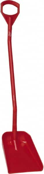 Vikan - 13-1/4" High Square Plastic Shovel - 39-7/8" Long D-Grip Handle - Benchmark Tooling