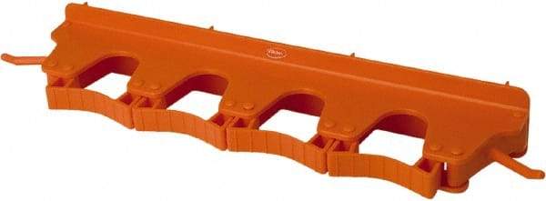 Vikan - 22 Lb Capacity, 3-5/32" Projection, Polypropylene/Rubber Wall Strip Organizer - 15-1/2" OAL - Benchmark Tooling