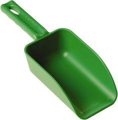 Remco - 16 oz Green Polypropylene Flat Bottom Scoop - 3.2" Wide x 2" Deep Bowl, 10.4" OAL - Benchmark Tooling