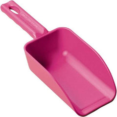 Remco - 16 oz Pink Polypropylene Flat Bottom Scoop - 3.2" Wide x 2" Deep Bowl, 10.4" OAL - Benchmark Tooling