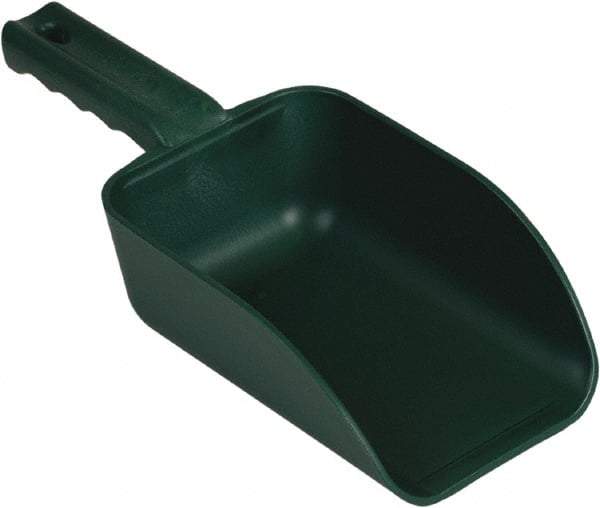 Remco - 32 oz Green Polypropylene & Semi-Ferrous Additive Flat Bottom Scoop - 4.3" Wide x 3" Deep Bowl, 11-1/2" OAL - Benchmark Tooling