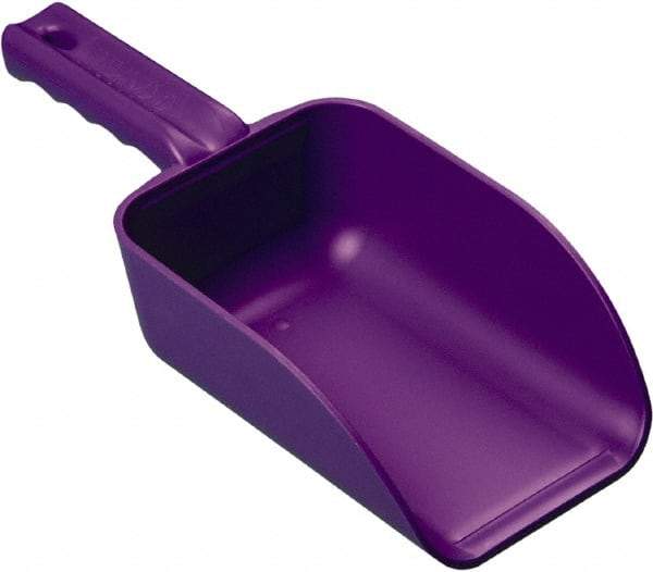 Remco - 32 oz Purple Polypropylene Flat Bottom Scoop - 4.3" Wide x 3" Deep Bowl, 11-1/2" OAL - Benchmark Tooling