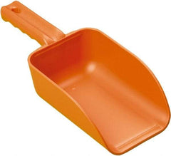 Remco - 32 oz Orange Polypropylene Flat Bottom Scoop - 4.3" Wide x 3" Deep Bowl, 11-1/2" OAL - Benchmark Tooling