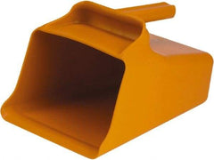 Remco - 128 oz Orange Polypropylene Flat Bottom Scoop - 8.7" Wide x 6.7" Deep Bowl, 11" OAL - Benchmark Tooling