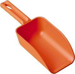 Remco - 16 oz Orange Polypropylene Flat Bottom Scoop - 3.2" Wide x 2" Deep Bowl, 10.4" OAL - Benchmark Tooling